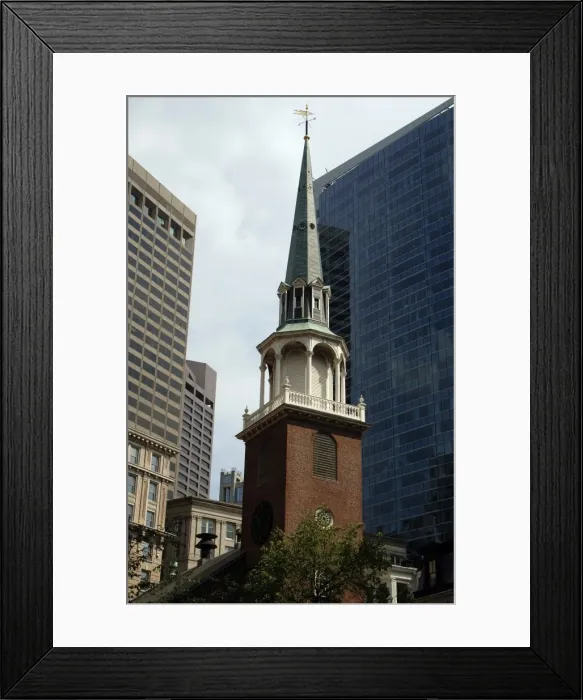 Framed Print : United States. Boston. Old South Meeting House. Bell tower Framed Print : United States. Boston. Old South Meeting House. Bell tower