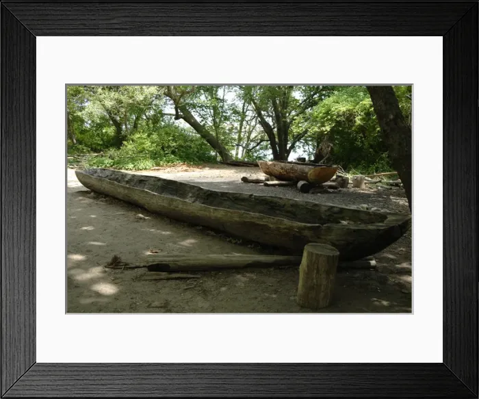 Framed Print : Plimoth Plantation or Historical Museum. Canoe. Plymouth. Ma Framed Print : Plimoth Plantation or Historical Museum. Canoe. Plymouth. Ma