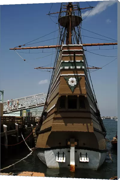 Mayflower II (replica) at State Pier. Plymouth. Massachusett