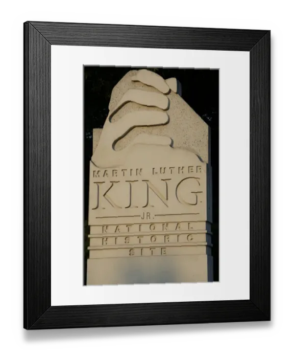 Framed Print : Martin Luther King Jr. National Historic Site. Atlanta. Unit Framed Print : Martin Luther King Jr. National Historic Site. Atlanta. Unit