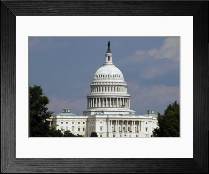 Framed Print : United States. Washington D. C. United States Capitol Framed Print : United States. Washington D. C. United States Capitol