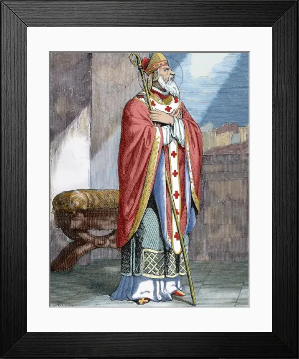 Framed Print : Saint Narcissus of Jerusalem (c. 99 - c. 216) Framed Print : Saint Narcissus of Jerusalem (c. 99 - c. 216)