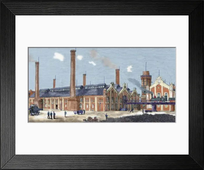 Framed Print : Gas plant. Cologne. Germany Framed Print : Gas plant. Cologne. Germany