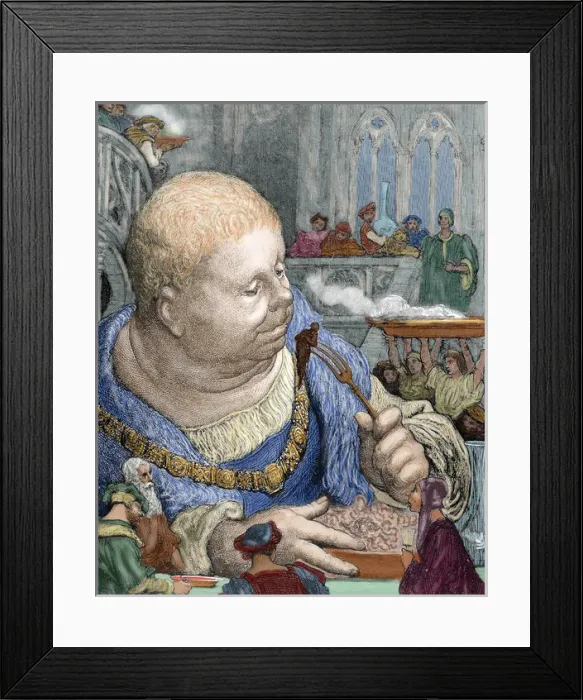 Framed Print : Rabelais, Franc?ois (c. 1494-1553). French writer. Gargantua Framed Print : Rabelais, Franc?ois (c. 1494-1553). French writer. Gargantua