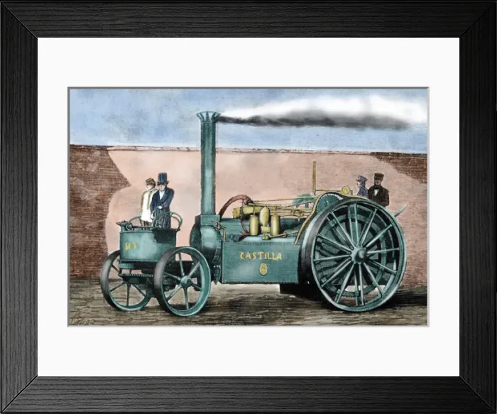 Framed Print : Spanish traction engine Castilla by Pedro de Ribera Framed Print : Spanish traction engine Castilla by Pedro de Ribera