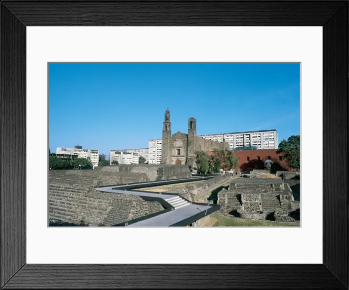 Framed Print : Mexico. Mexico City. Square of the Three Cultures