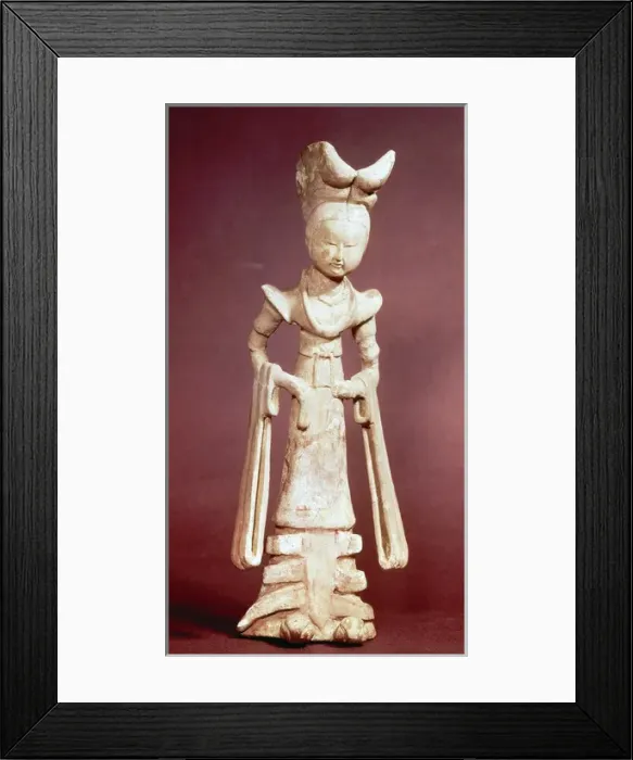 Framed Print : Chinese Art. 7th century. Court Lady. Early Tang Dynasty Framed Print : Chinese Art. 7th century. Court Lady. Early Tang Dynasty