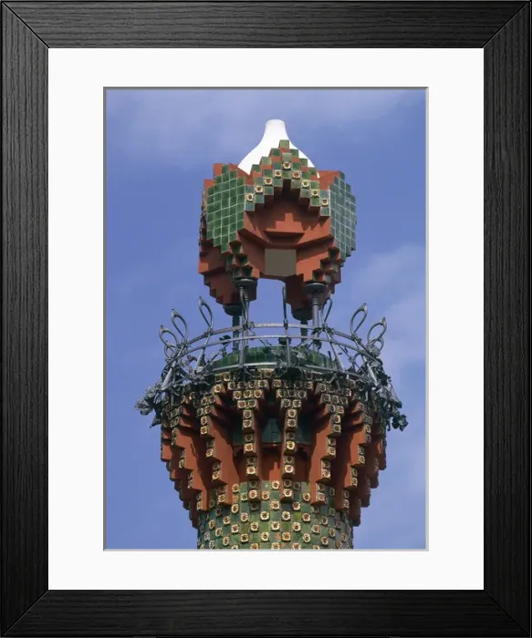 Framed Print : El Capricho from Gaudi. Spain Framed Print : El Capricho from Gaudi. Spain