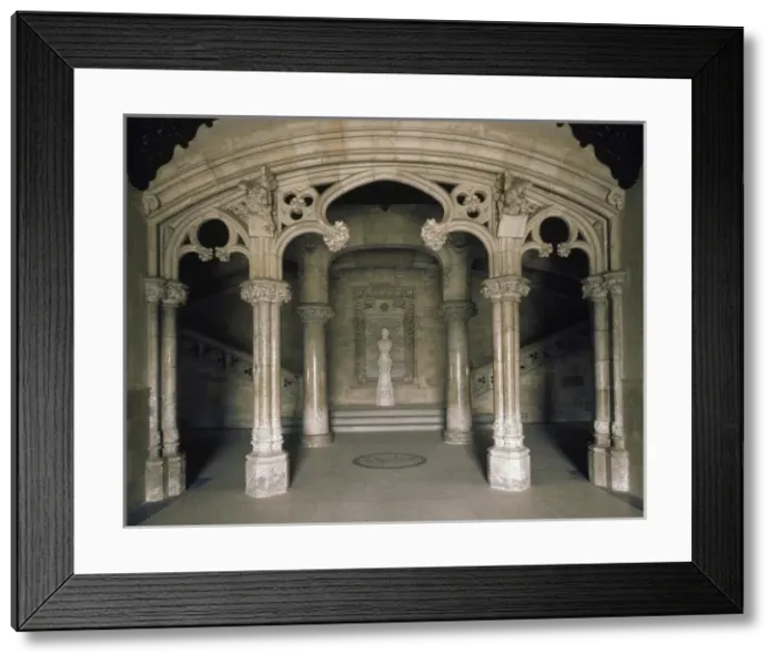 Framed Print : Comillas Pontifical University. Interior. Comillas, Spain Framed Print : Comillas Pontifical University. Interior. Comillas, Spain