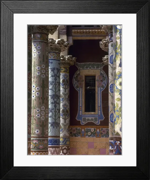 Framed Print : Palace of Catalan Music. Detail. Barcelona. Spain Framed Print : Palace of Catalan Music. Detail. Barcelona. Spain