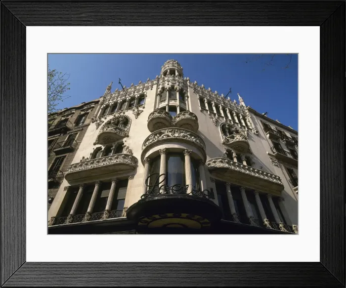 Framed Print : Lleo Morera House. Barcelona. Catalonia. Spain Framed Print : Lleo Morera House. Barcelona. Catalonia. Spain