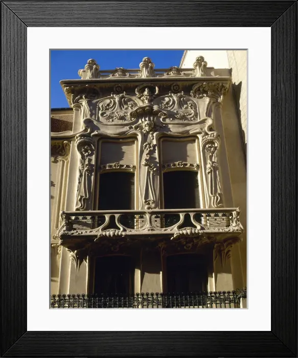 Framed Print : Palace of Longoria. Facade. Madrid. Spain Framed Print : Palace of Longoria. Facade. Madrid. Spain