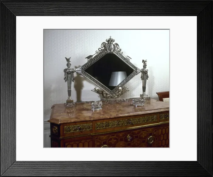 Framed Print : Dressing table. Royal Palace of El Pardo. Spain Framed Print : Dressing table. Royal Palace of El Pardo. Spain