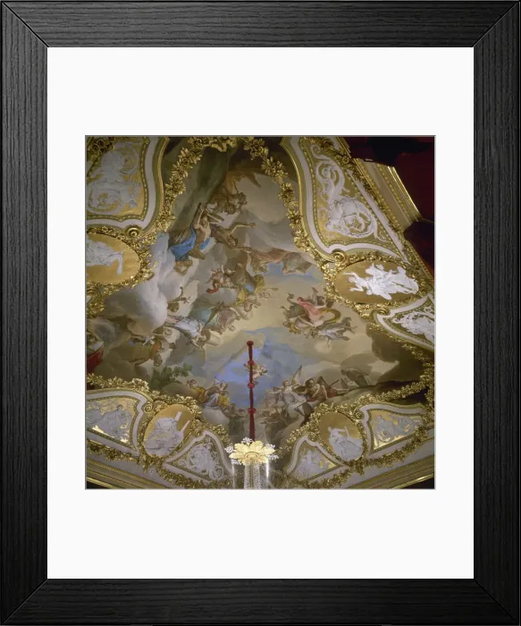 Framed Print : Ceiling paintings. Royal Palace of El Pardo. Spain Framed Print : Ceiling paintings. Royal Palace of El Pardo. Spain