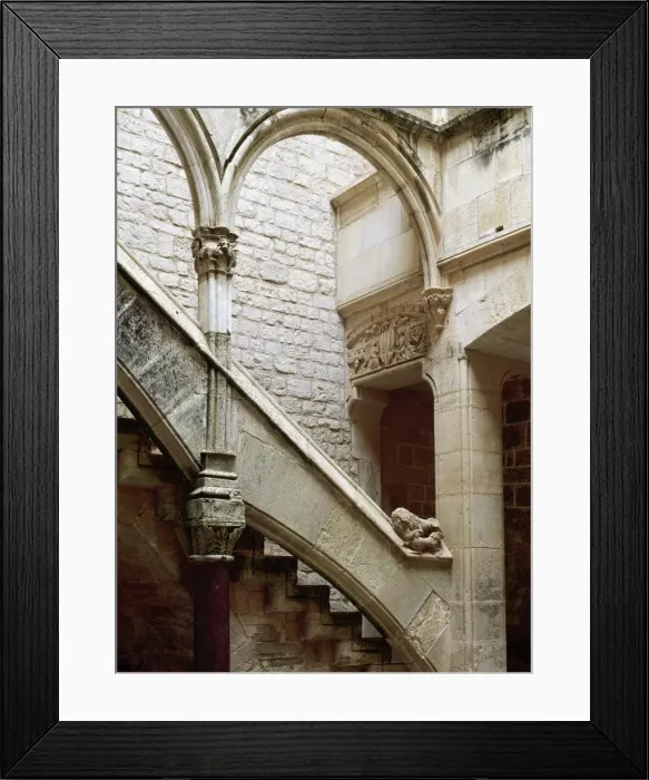 Framed Print : Spain. Catalonia. Monastery of Santes Creus. Royal Palace Framed Print : Spain. Catalonia. Monastery of Santes Creus. Royal Palace