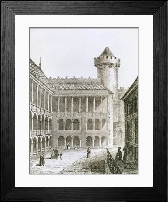 Framed Print : Krakow. Wawel Royal Castle. Engraving Framed Print : Krakow. Wawel Royal Castle. Engraving
