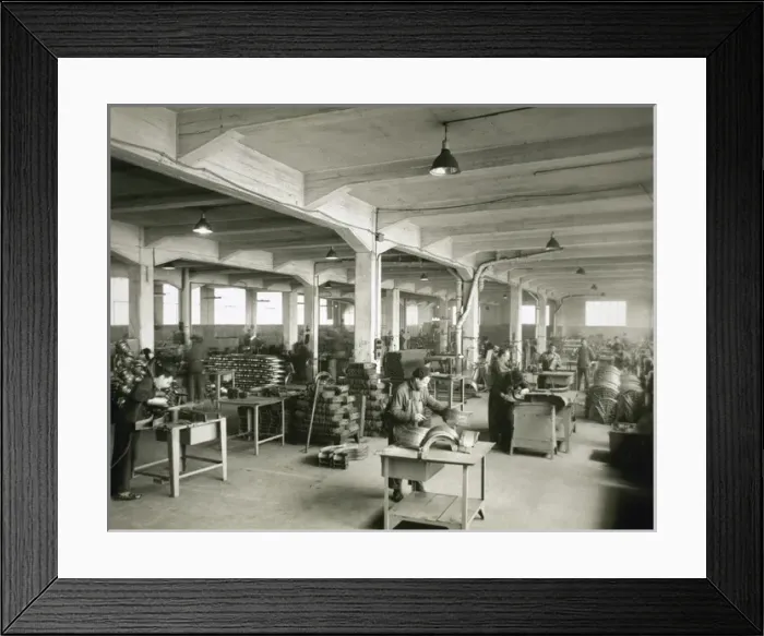 Framed Print : Spanish industry. Factory. Interior. 1958 Framed Print : Spanish industry. Factory. Interior. 1958
