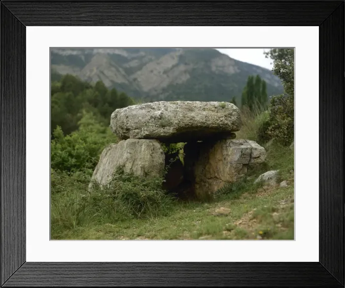 Framed Print : Dolmen of Moli of the Fava. Cabo Valley. Catalonia. Spain Framed Print : Dolmen of Moli of the Fava. Cabo Valley. Catalonia. Spain