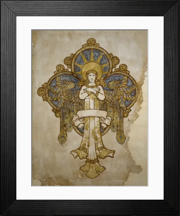 Framed Print : Original sketch depicting an angel Framed Print : Original sketch depicting an angel