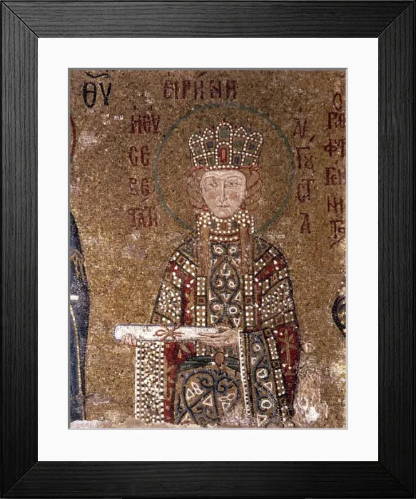 Framed Print : Empress Irene. Mosaic. Turkey Framed Print : Empress Irene. Mosaic. Turkey