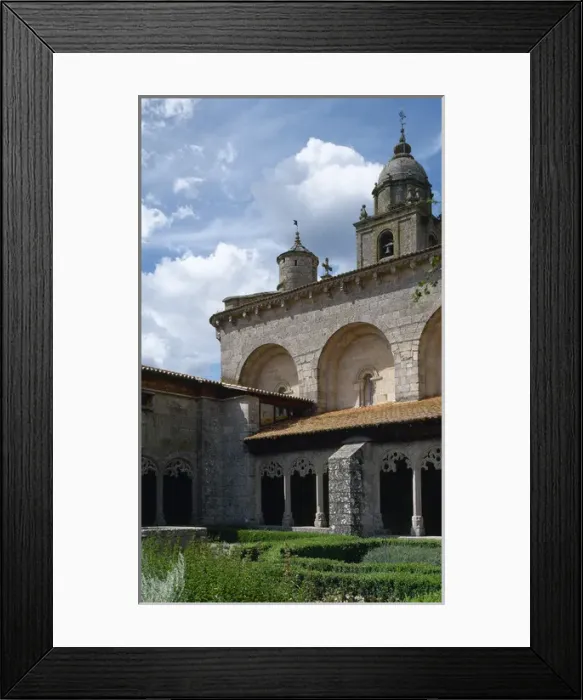 Framed Print : Collegiate Church of Saint Mary. Cloister. Spain Framed Print : Collegiate Church of Saint Mary. Cloister. Spain