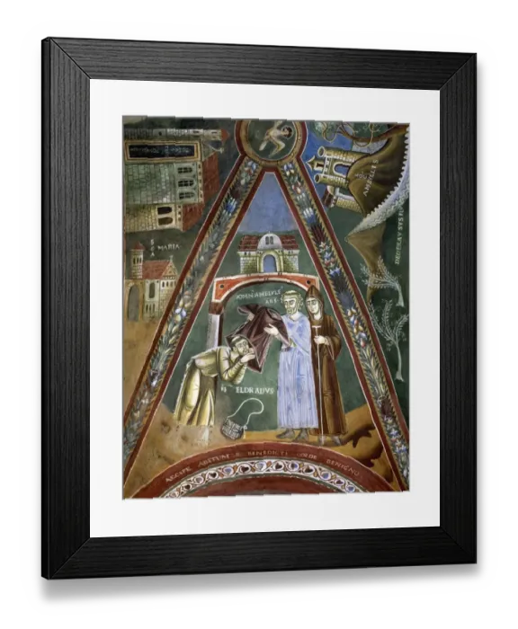 Framed Print : Novalesa Abbey. Chapel of Saint Eldrado and Saint Nicholas Framed Print : Novalesa Abbey. Chapel of Saint Eldrado and Saint Nicholas