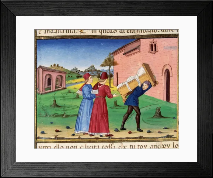 Framed Print : The Pharisees told the man not to transport the bed on the S Framed Print : The Pharisees told the man not to transport the bed on the S