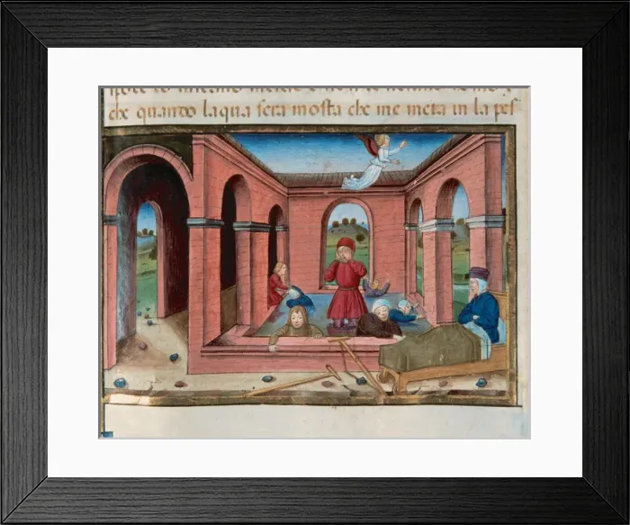 Framed Print : Easter. Jesus went to the pool of Bethesda (Jerusalem) where Framed Print : Easter. Jesus went to the pool of Bethesda (Jerusalem) where