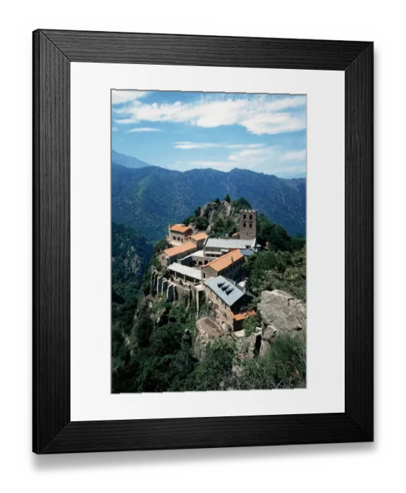 Framed Print : Romanesque Art. France. Martin-du-Canigou. Monastery Framed Print : Romanesque Art. France. Martin-du-Canigou. Monastery