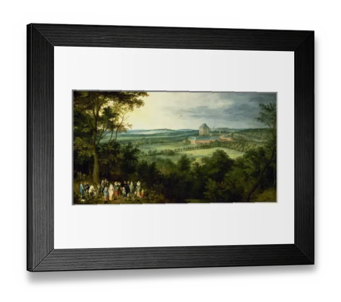 Framed Print : The Archdukes hunting by Jan Brueghel the Elder Framed Print : The Archdukes hunting by Jan Brueghel the Elder