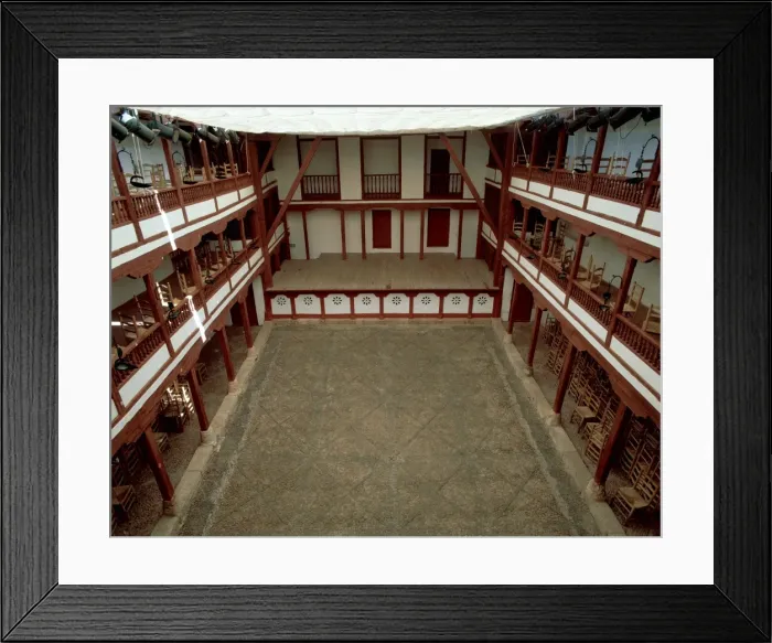 Framed Print : Open Air Comedy theater (Corral de Comedias) (16th and 17th