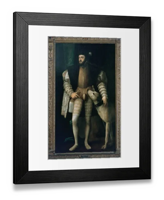 Framed Print : Charles I of Spain and V of Germany (1500-1558). Portrait o Framed Print : Charles I of Spain and V of Germany (1500-1558). Portrait o
