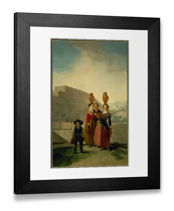 Framed Print : Young Women with Pitchers by Francisco de Goya Framed Print : Young Women with Pitchers by Francisco de Goya
