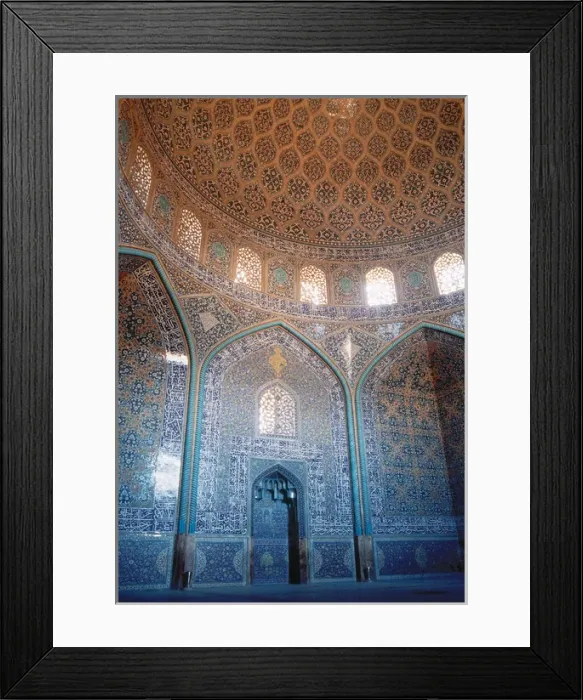 Framed Print : Sheikh Lotf Allah Mosque. Dome and Mirhab. Isfahan. Iran Framed Print : Sheikh Lotf Allah Mosque. Dome and Mirhab. Isfahan. Iran