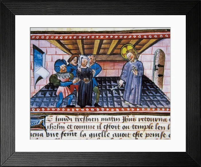 Framed Print : The adulterous woman Framed Print : The adulterous woman