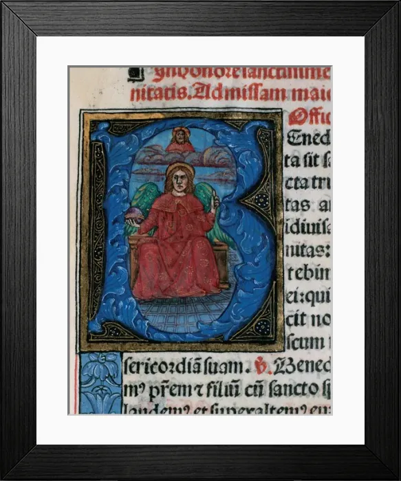 Framed Print : Initial. Missal Framed Print : Initial. Missal