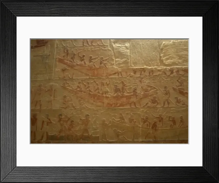 Framed Print : Mastaba of Ti. Interior. Egypt Framed Print : Mastaba of Ti. Interior. Egypt