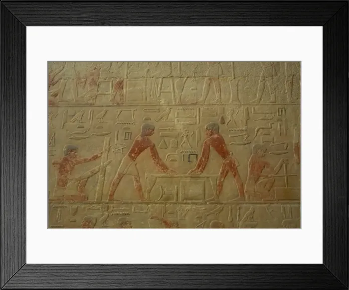 Framed Print : Mastaba of Ti. Interior. Egypt Framed Print : Mastaba of Ti. Interior. Egypt
