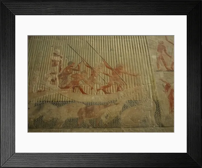 Framed Print : Mastaba of Ti. Interior. Egypt Framed Print : Mastaba of Ti. Interior. Egypt