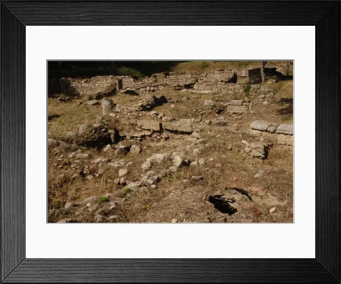Framed Print : Greek Art. Sanctuary of Olympia. Ruins of the Greek baths Framed Print : Greek Art. Sanctuary of Olympia. Ruins of the Greek baths