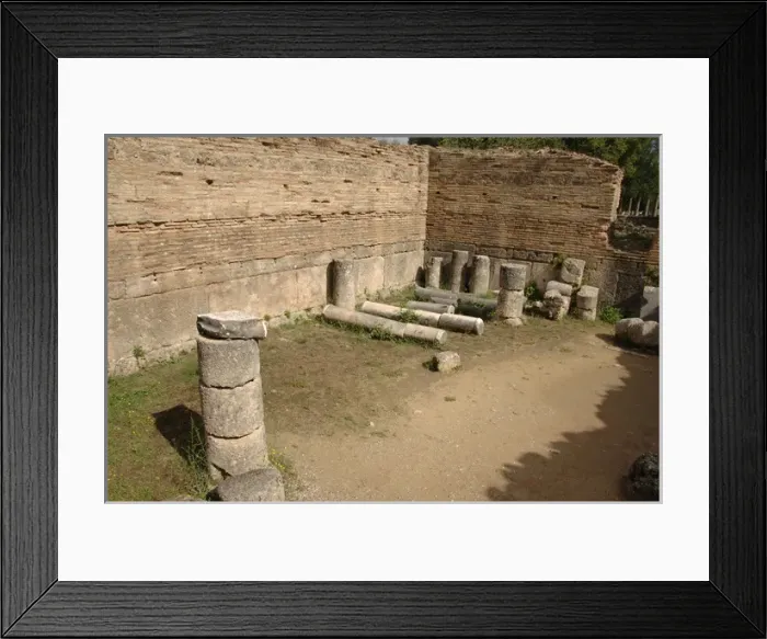 Framed Print : Greek Art. Phidias Workshop ruins. Olympia. Greece Framed Print : Greek Art. Phidias Workshop ruins. Olympia. Greece