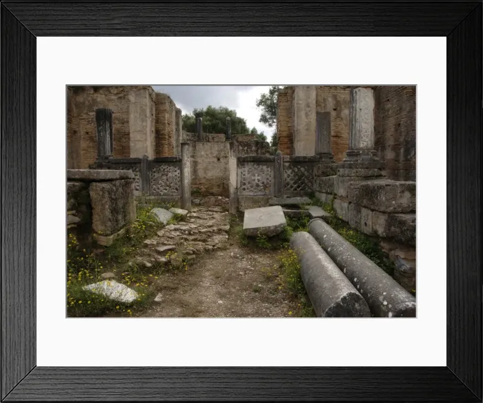 Framed Print : Greek Art. Phidias Workshop ruins. Olympia. Greece Framed Print : Greek Art. Phidias Workshop ruins. Olympia. Greece