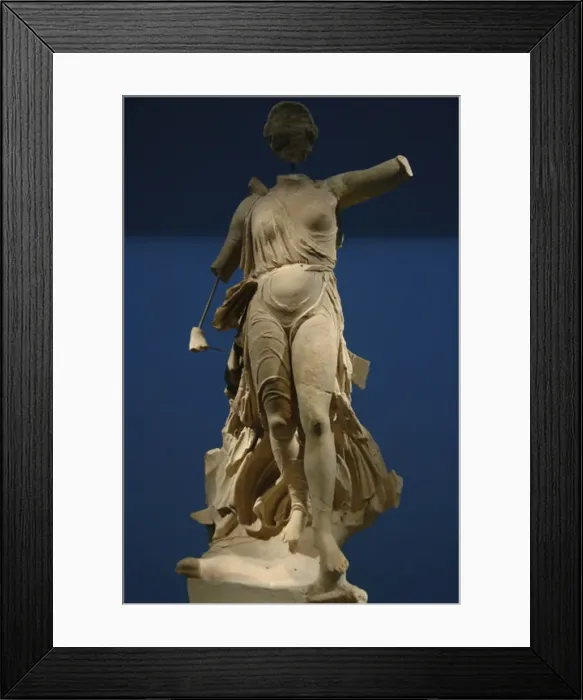 Framed Print : Greek art. Statue of Victory (Nike). 5th century B. C. Parian Framed Print : Greek art. Statue of Victory (Nike). 5th century B. C. Parian