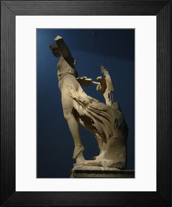 Framed Print : Greek art. Statue of Victory (Nike). 5th century B. C. Parian Framed Print : Greek art. Statue of Victory (Nike). 5th century B. C. Parian