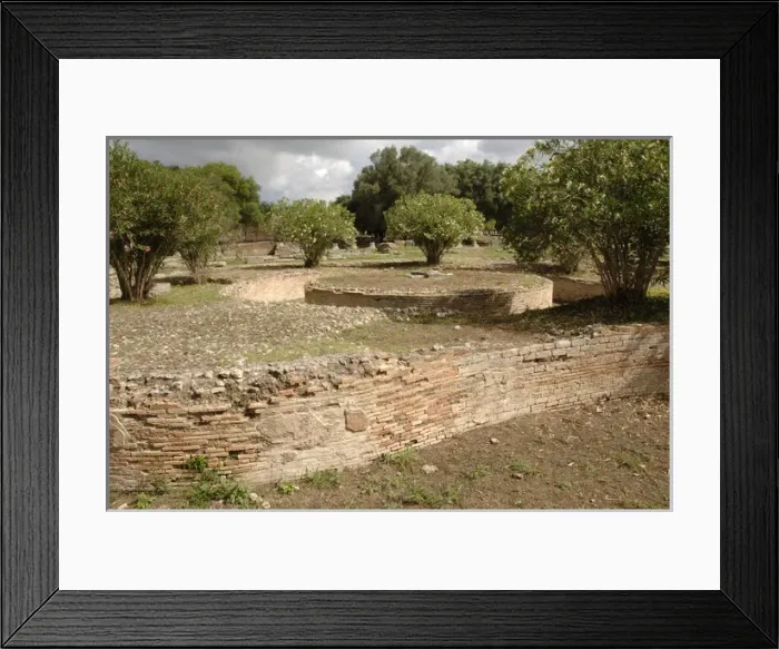Framed Print : Greek Art. Leonidaion. Swimming pool. Olympia. Greece Framed Print : Greek Art. Leonidaion. Swimming pool. Olympia. Greece