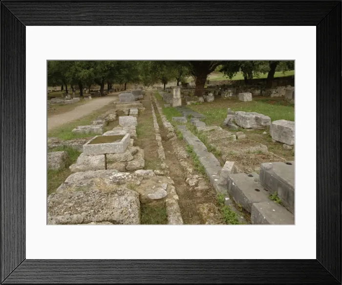Framed Print : Greek Art. Greece. Echo Portico or Heptaechos Framed Print : Greek Art. Greece. Echo Portico or Heptaechos