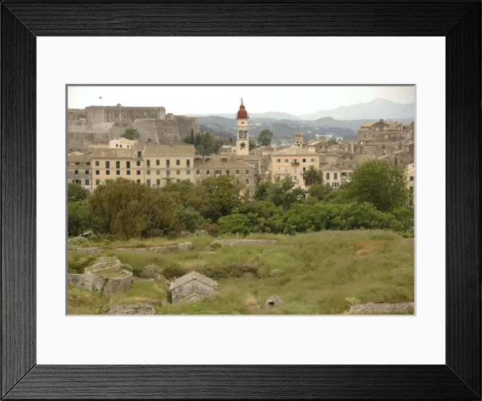 Framed Print : Greece. Corfu (Kerkyra). View of the city. Ionian Islands Framed Print : Greece. Corfu (Kerkyra). View of the city. Ionian Islands
