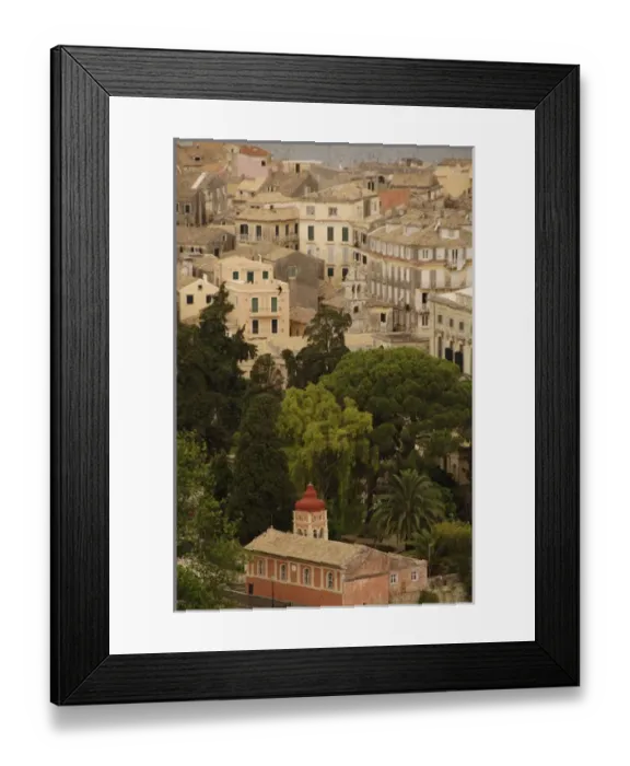 Framed Print : Greece. Corfu (Kerkyra). View of the city. Ionian Islands Framed Print : Greece. Corfu (Kerkyra). View of the city. Ionian Islands