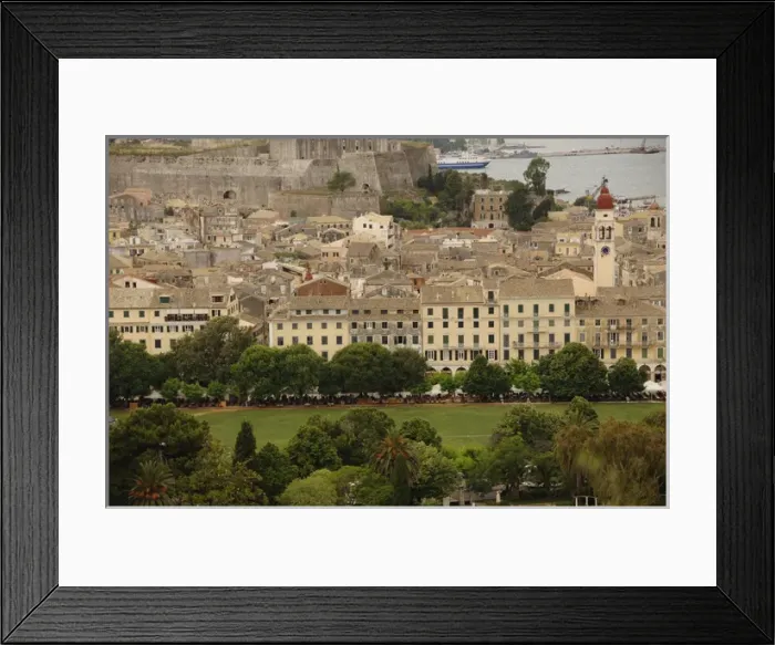 Framed Print : Greece. Corfu (Kerkyra). View of the city. Ionian Islands Framed Print : Greece. Corfu (Kerkyra). View of the city. Ionian Islands
