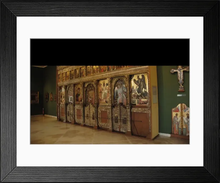 Framed Print : Wooden iconostasis by Angelos Masketis. 17th century. Byzant Framed Print : Wooden iconostasis by Angelos Masketis. 17th century. Byzant